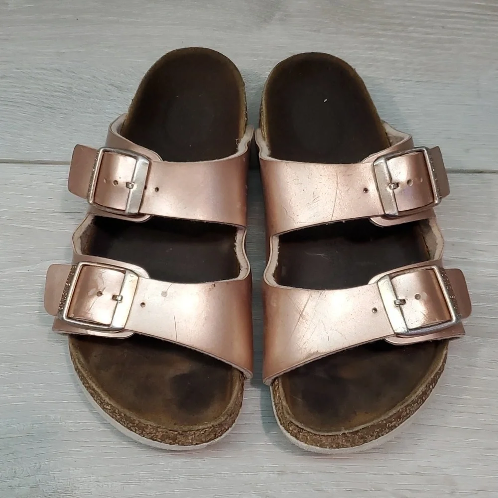 Birkenstock Kids Girls Arizona Rose Sandals Slides shoes sz 30/C12